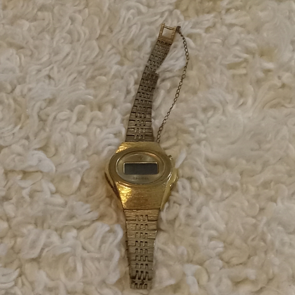Gold Digital Watch